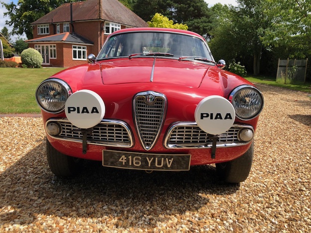 Giulia rally car front